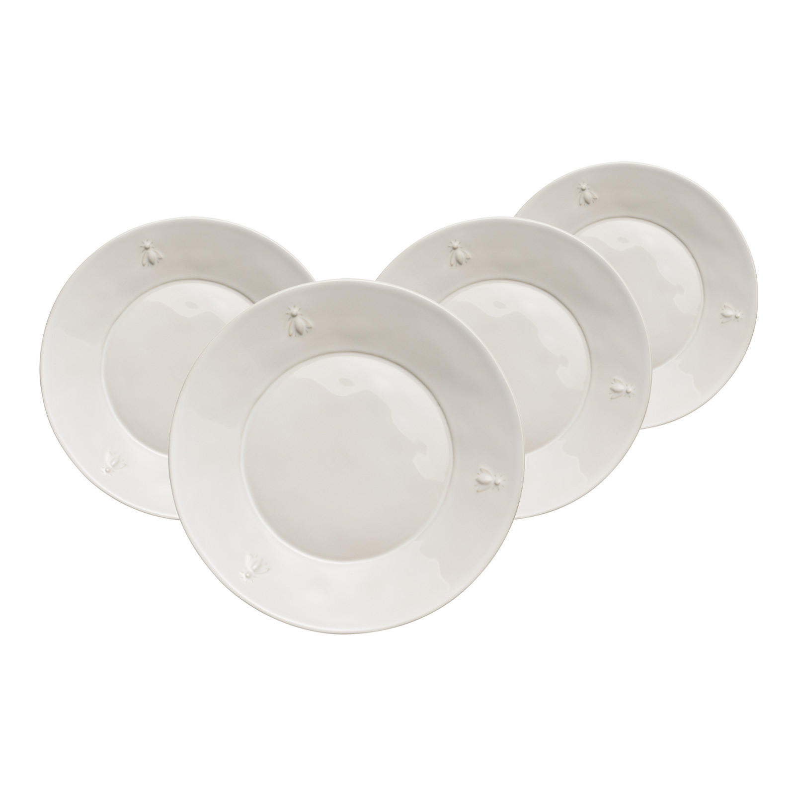 DESSERTTELLER Biene natur ø 21 cm 4er Set - Naturfarben, Keramik (21.4cm) - La Rochère
