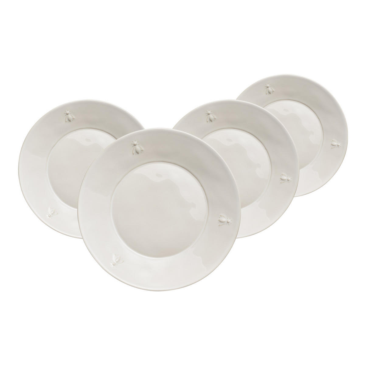 DESSERTTELLER Biene natur ø 21 cm 4er Set - Naturfarben, Keramik (21.4cm) - La Rochère