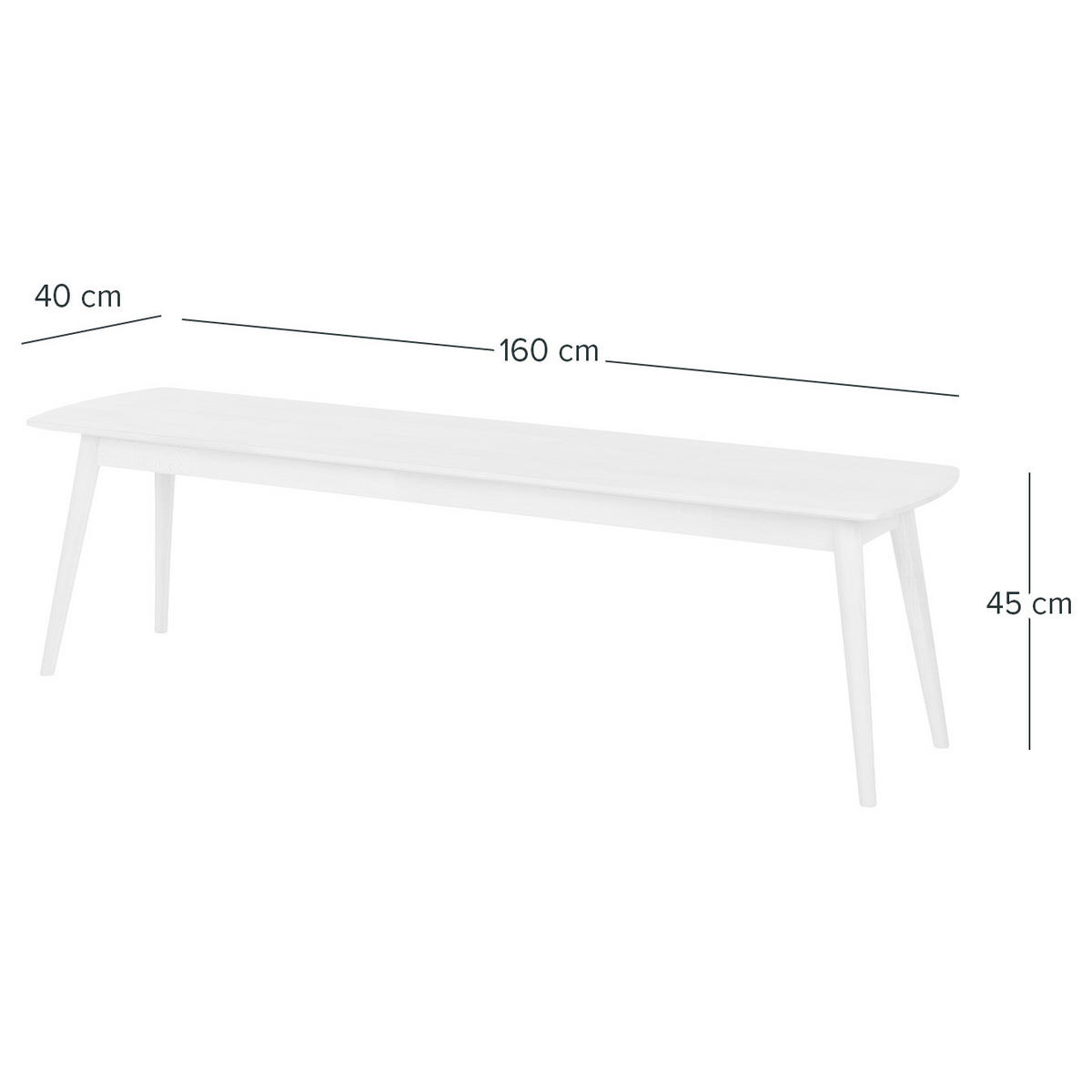 MASSIVE - Buche massiv - Buchefarben, Holz (160/45/40cm) - home24