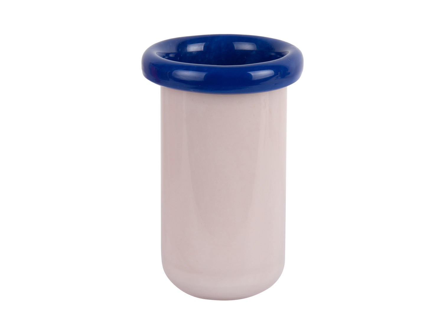 VASE Plegado XS Rosa 12.5/12.5/21 cm - Pink, Glas (21cm) - Present Time