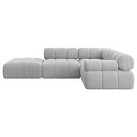 ECKSOFA modulares Sofa Felto-L1 - 285x190x70 cm Grau Cord - Grau, Holzwerkstoff/Textil (285/190cm) - ALTDECOR