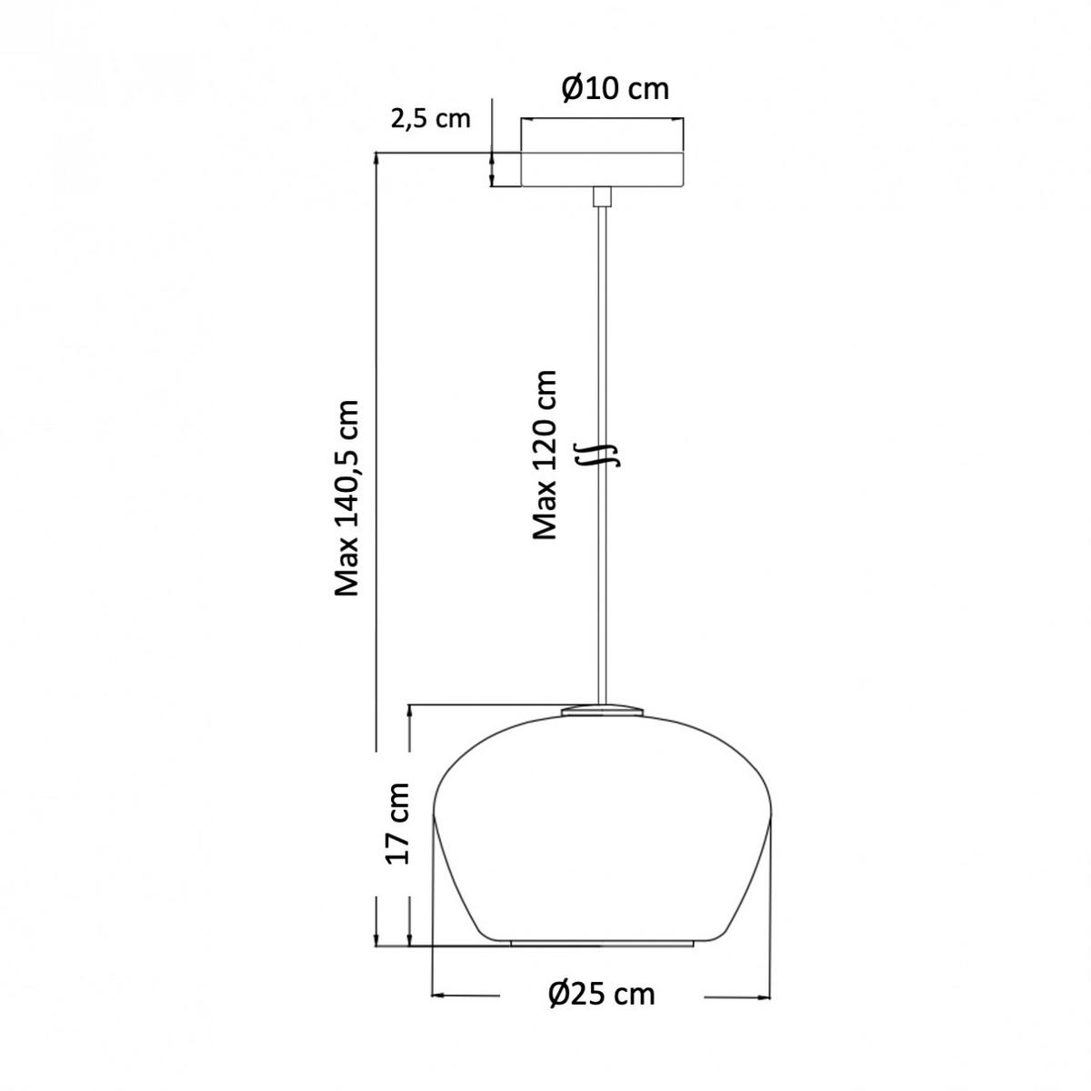 HÄNGELEUCHTE Irina, Messing, 17cm - Goldfarben, Glas (141/25/17cm) - KOSILUM