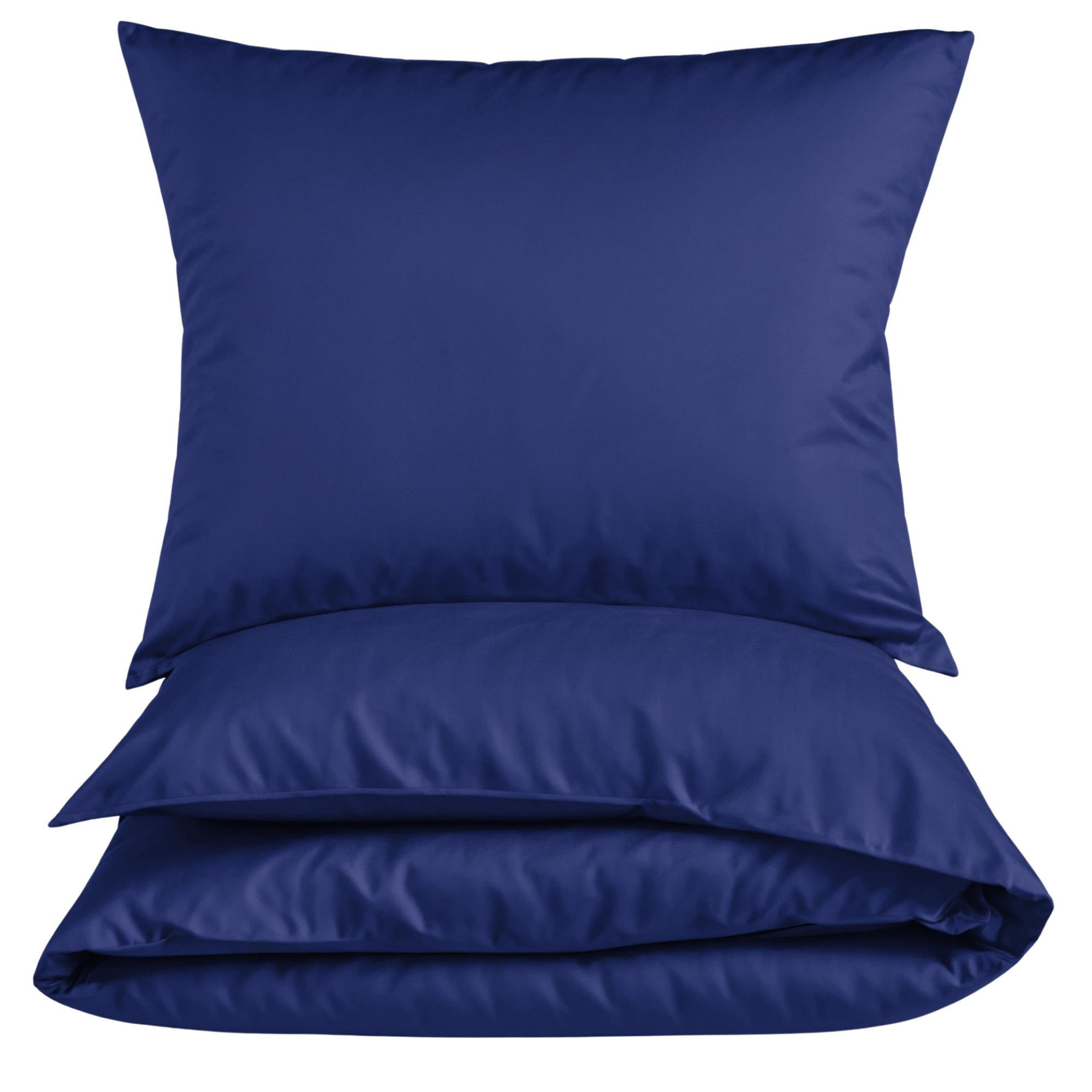 MIKROFASER-BETTWÄSCHE 200x200 cm Navy - Blau, Textil (200/200cm) - Carpe Sonno