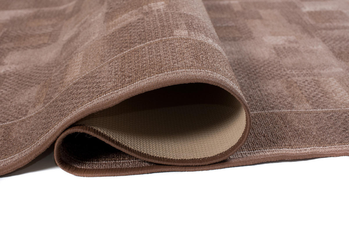 TEPPICHLÄUFER Anti-Rutsch Braun rutschfest Gummiunterlage 100/400 cm - Braun, Textil (100/400cm) - Tapiso
