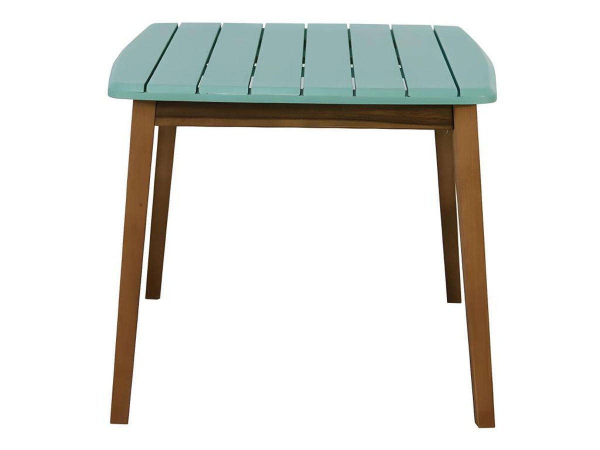 GARTENTISCH für Kinder - Akazie - Türkisblau - GOZO von MYLIA - Blau, Holz (80/60/50cm) - Vente-Unique