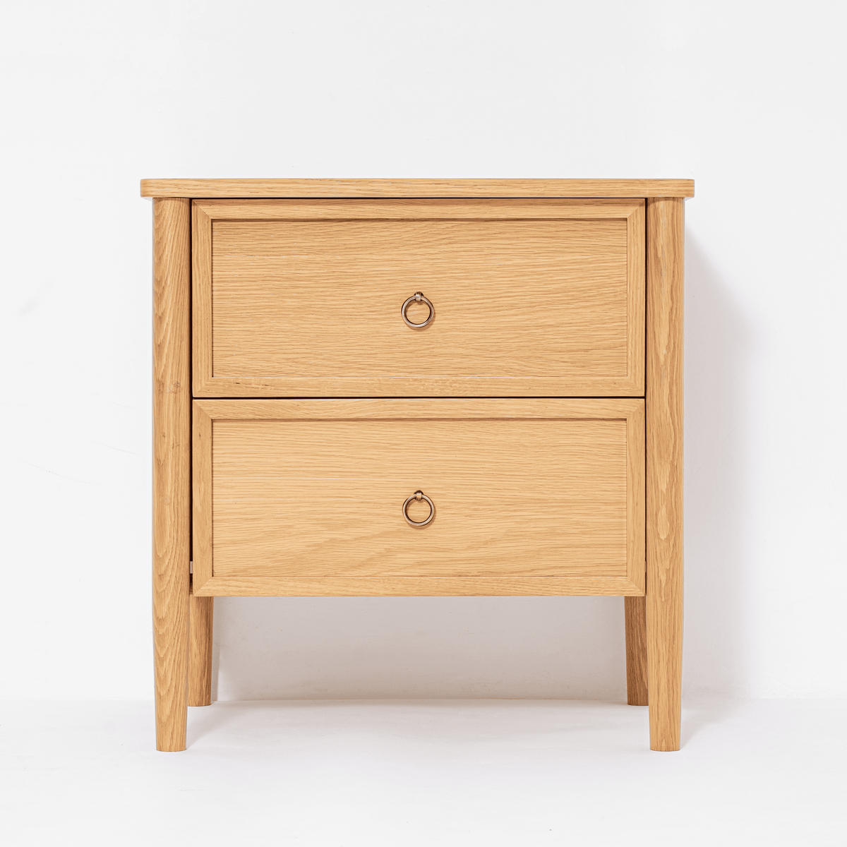 NACHTTISCH Rose, Eiche - Beige, Holz (58/60/40cm) - WOODEK