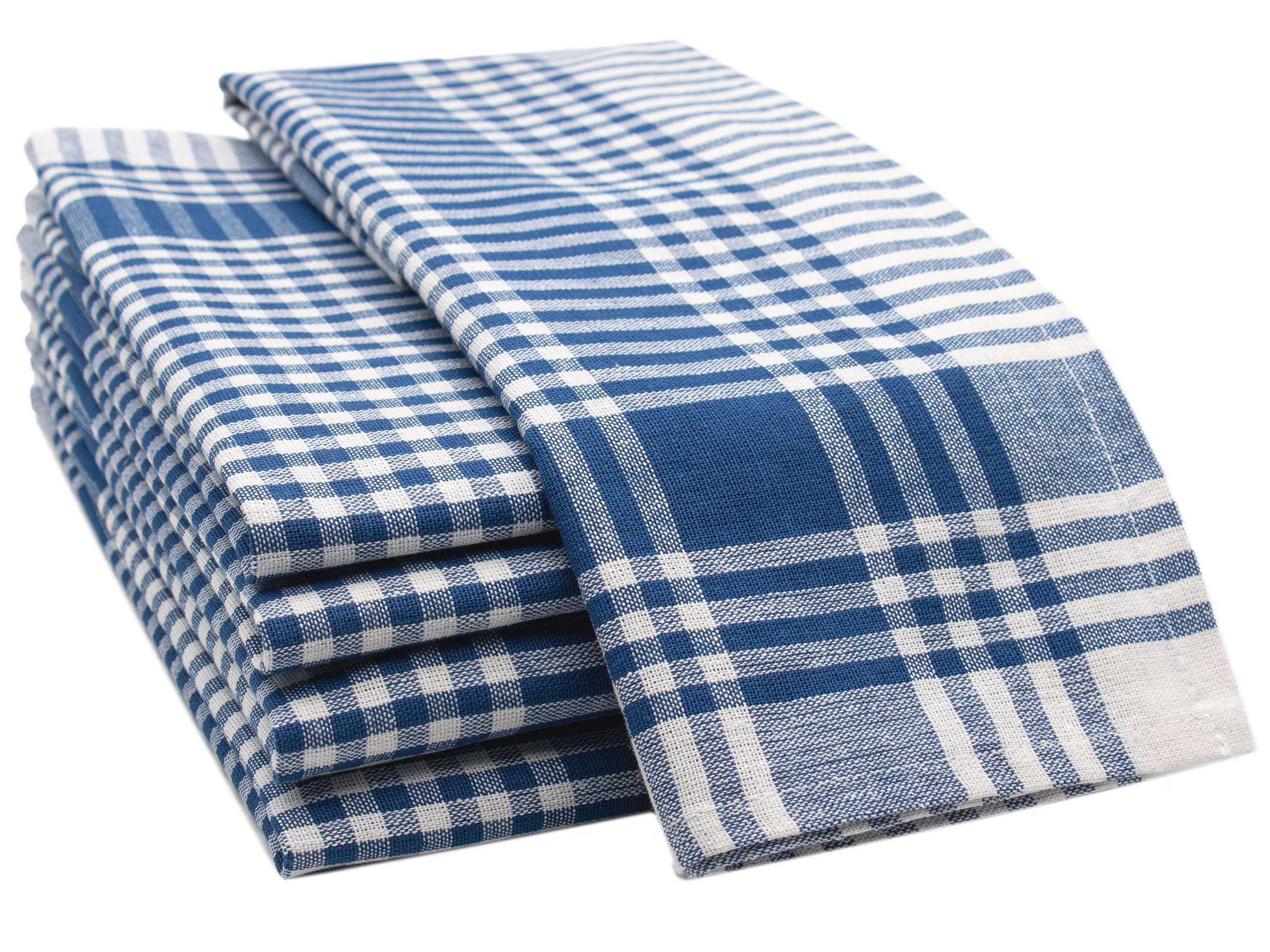 GESCHIRRTÜCHER, 5er-Set, 50x70 cm, 100% Baumwolle, Blau - Blau, Textil (50/70cm) - Zollner