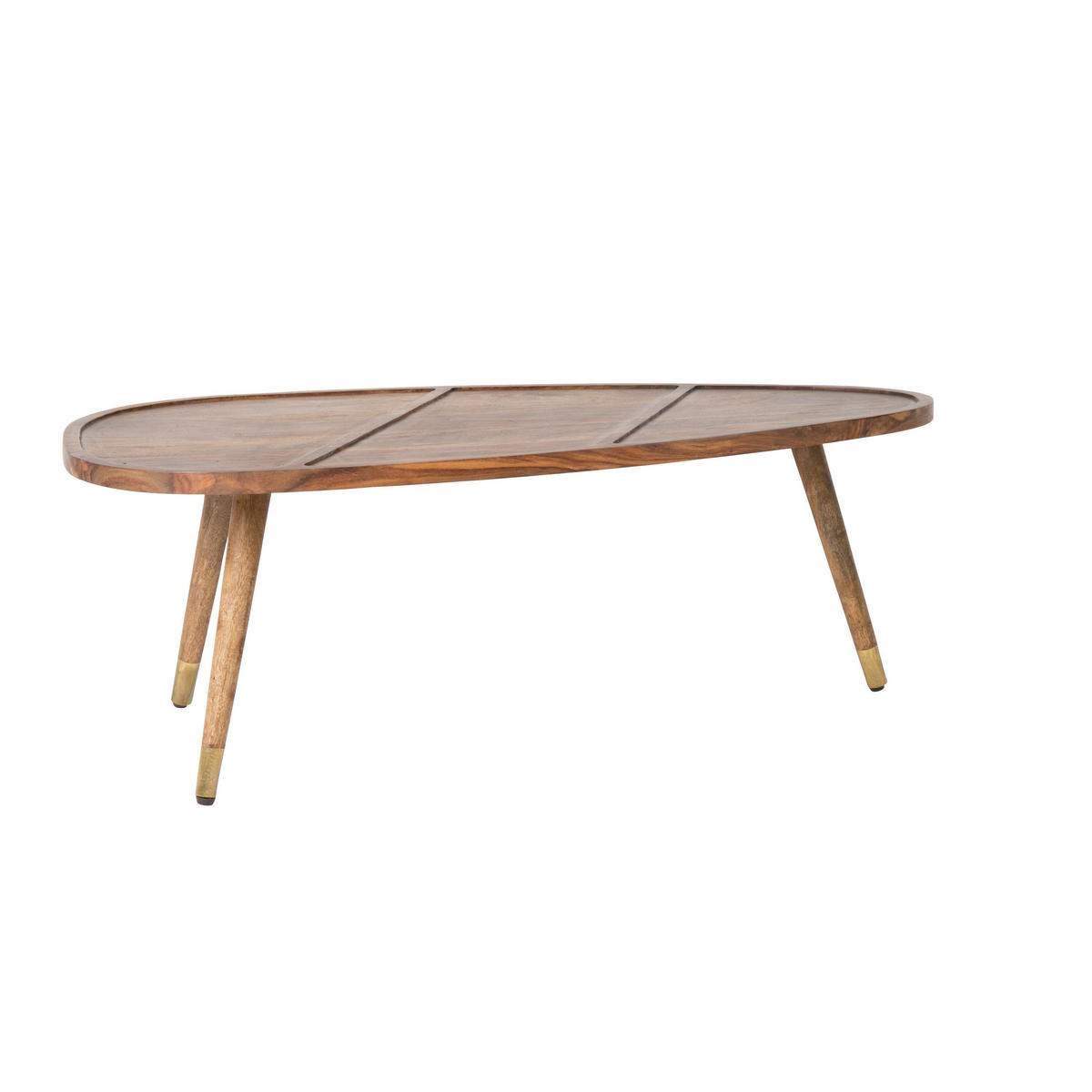 COUCHTISCH Sham Organische Form 2er-Set - Braun, Holz (110/60/40cm) - Dutchbone
