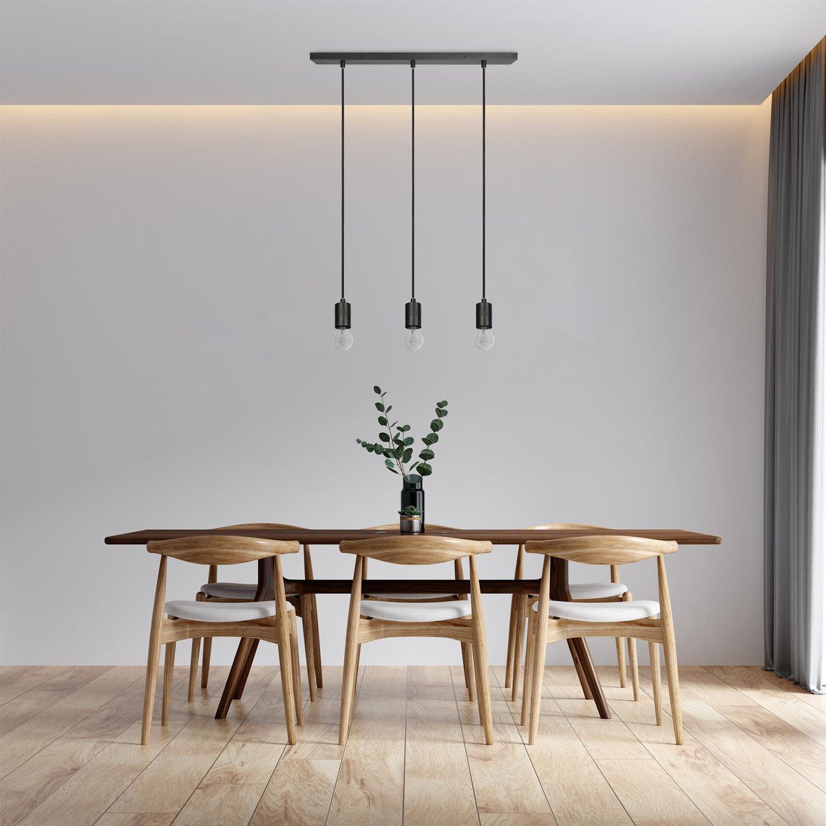 PENDELLEUCHTE Hugo Sq S - Schwarz, Metall (4.4/4.4/6.5cm) - Paco Home