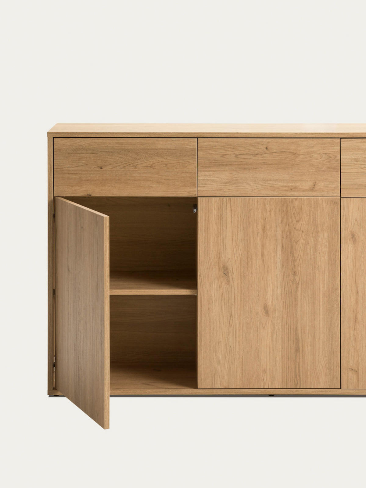 SIDEBOARD Hegas Natur 141.2 cm x 85.1 cm - Braun, Holzwerkstoff (141/85/35cm) - Kenay Home
