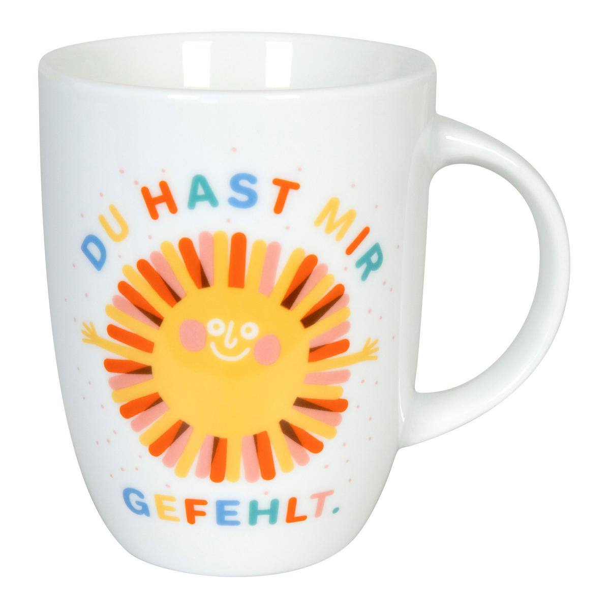 KAFFEEBECHER Du hast mir gefehlt - Naturfarben, Keramik (0.38L) - Könitz