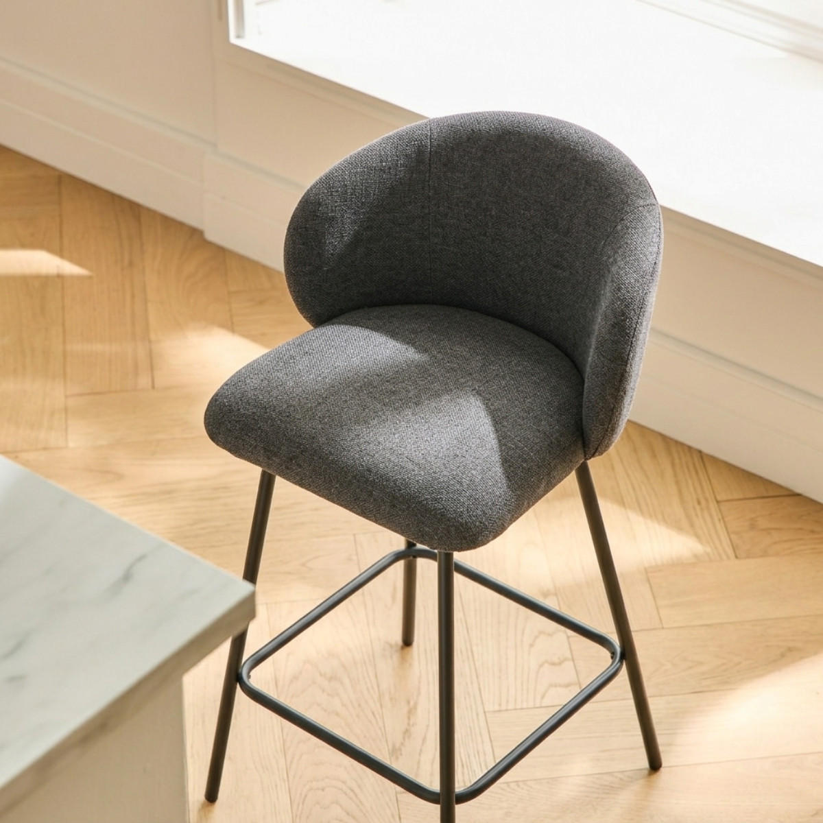 HOCKER 2er-set 89/53/50 cm - Anthrazit, Holzwerkstoff (50/89/51cm) - Calicosy