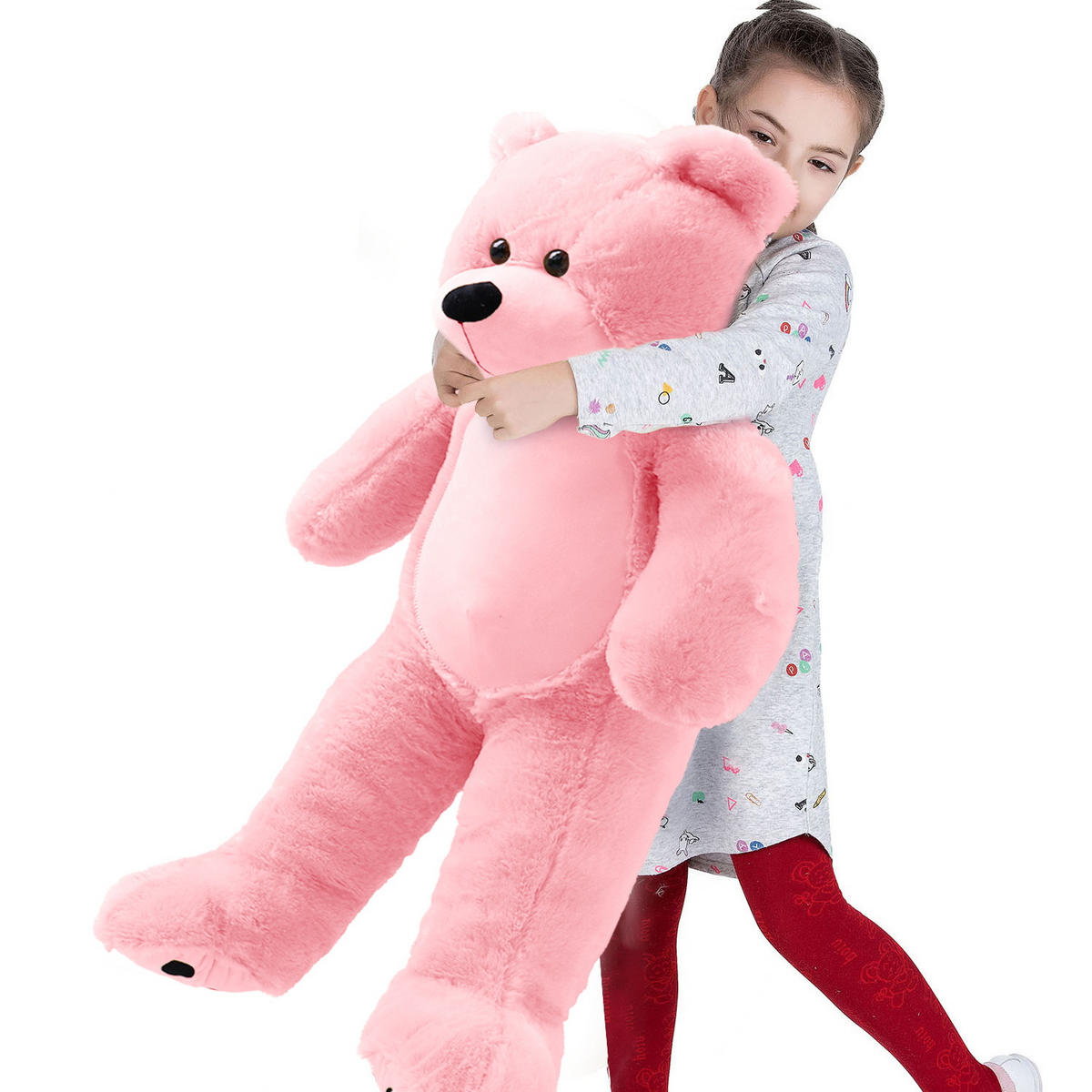 TEDDY Plüschtiere Rosa 92cm - Pink, Textil (30/35cm) - Vercart
