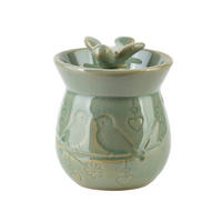 DUFTLAMPE Basic Grün 8/5/9 cm Keramik - Grün, Keramik (9cm) - Mondex
