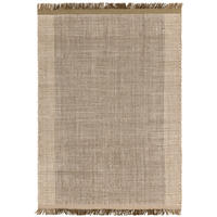 TEPPICH Wolle handgewebt mit Korbmuster Fransen PISA, Olivgrün 200x290 cm - Olivgrün, Textil (200/290cm) - KADIMA DESIGN