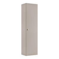 BADEZIMMER-HOCHSCHRANK: Kaschmir / Griffe Gold, 35 x 27 x 136 cm - Kaschmir/Goldfarben, Holzwerkstoff (35/136/27cm) - 3XE LIVING