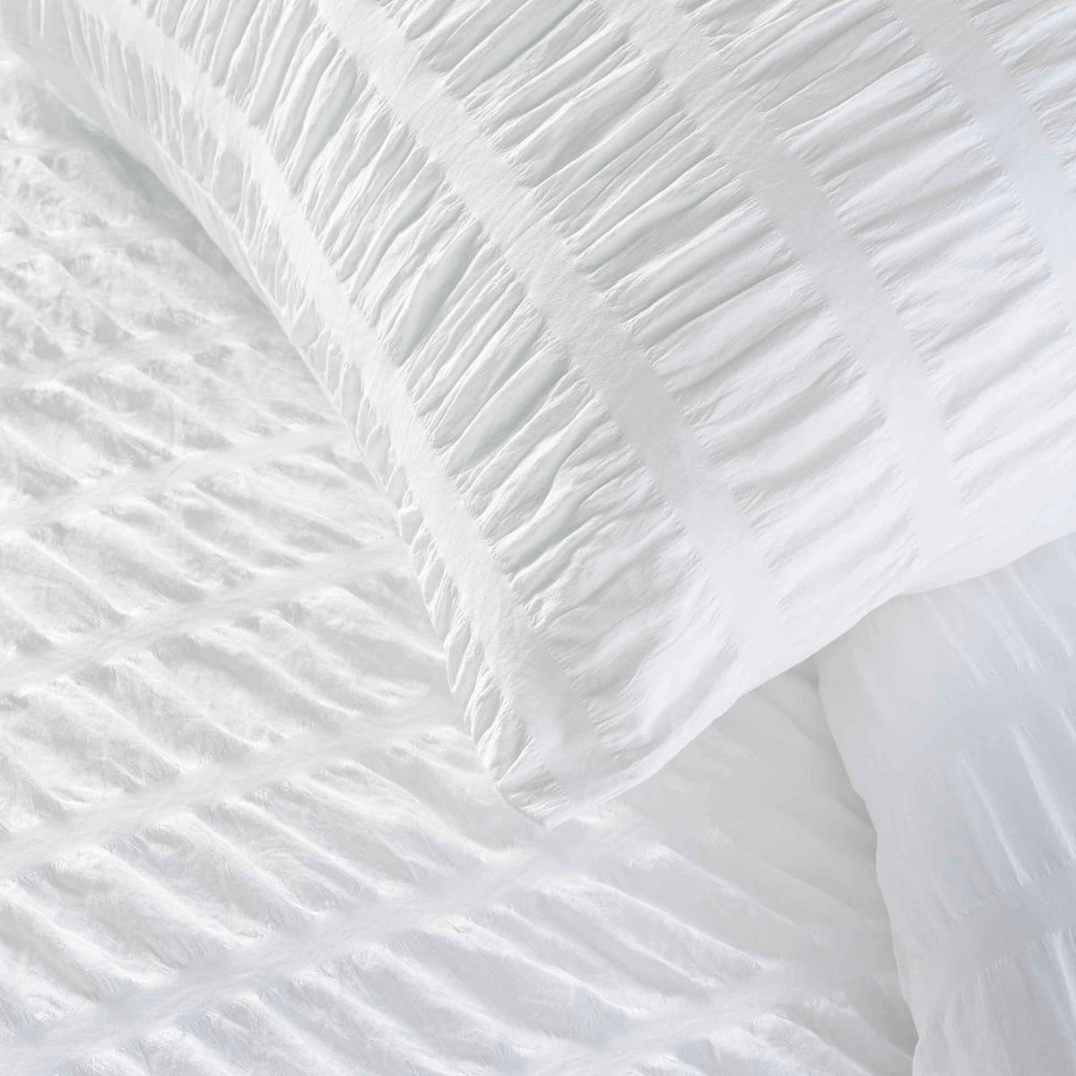 BETTWÄSCHE Plissia 240/220 cm - Weiß, Textil (220/240cm) - Douceur d´intérieur