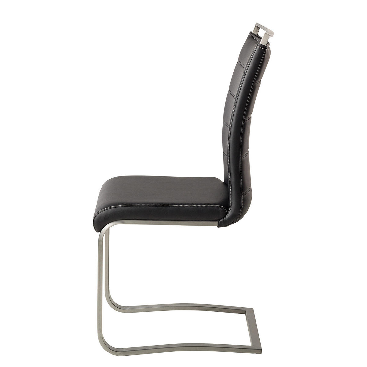 FREISCHWINGER - Silberfarben/Schwarz, Kunststoff/Metall (42/102/56cm) - home24