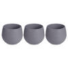 BLUMENTÖPFE Selbstbewässernd Kunststoff 10 cm, 3er-Set - Anthrazit, Kunststoff (10/10cm)