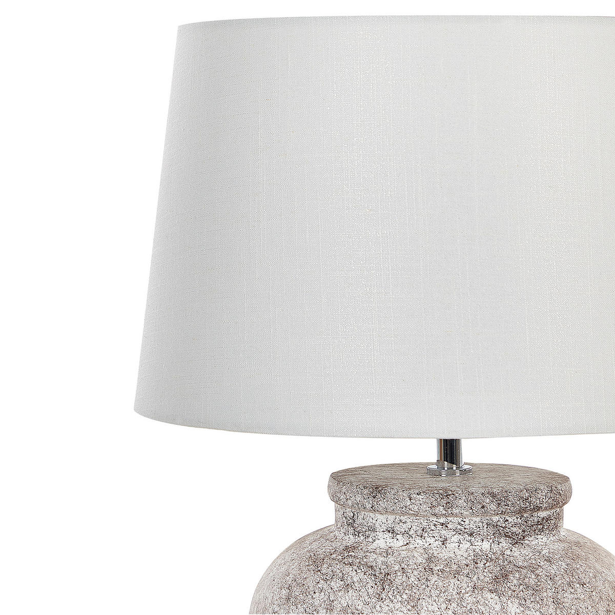 TISCHLAMPE Mareb 35/35/47 cm - Beige, Keramik (35/35/47cm) - Beliani
