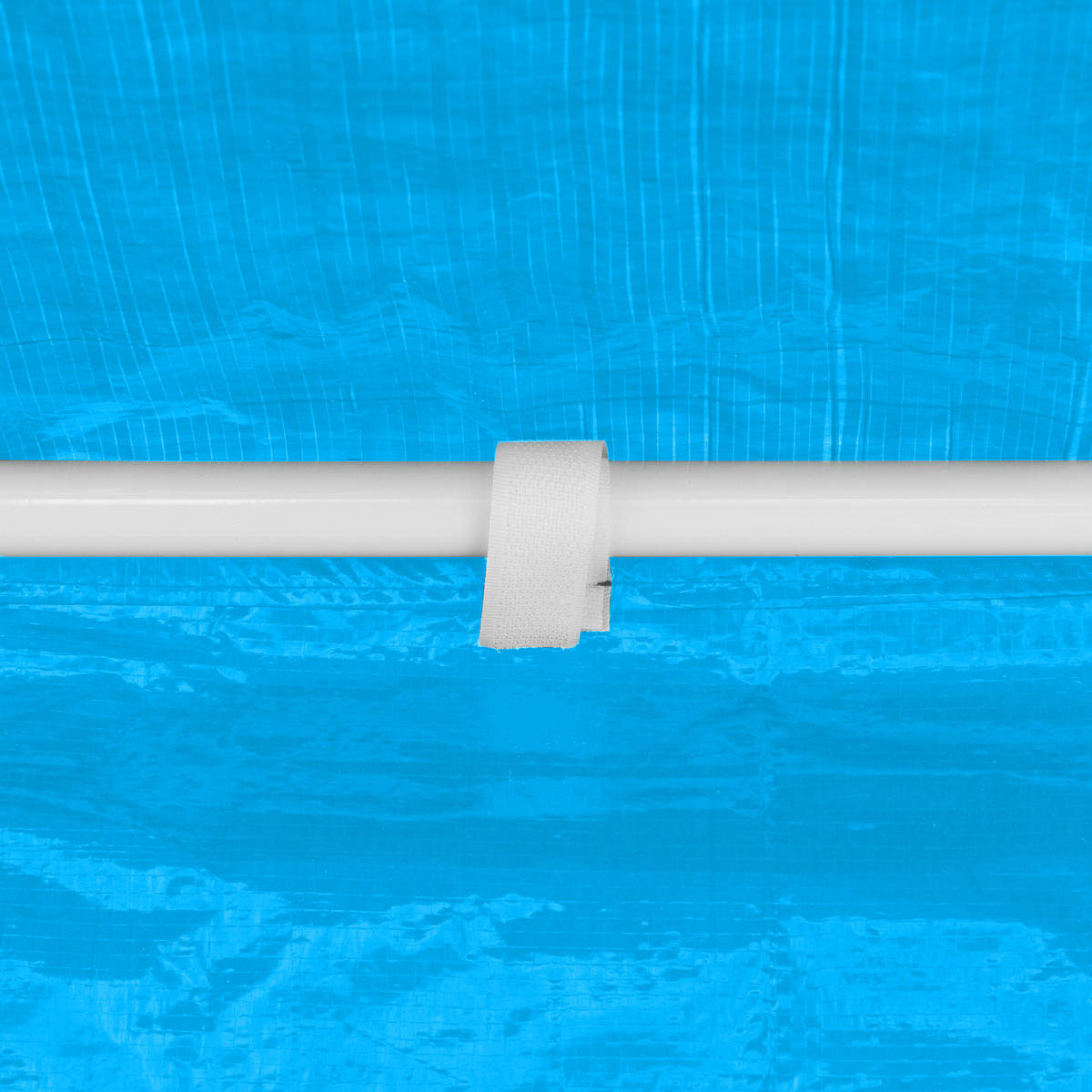 3XPAVILLON-SEITENTEILE - Blau/Weiß, Kunststoff (300/200/0.1cm) - Relaxdays