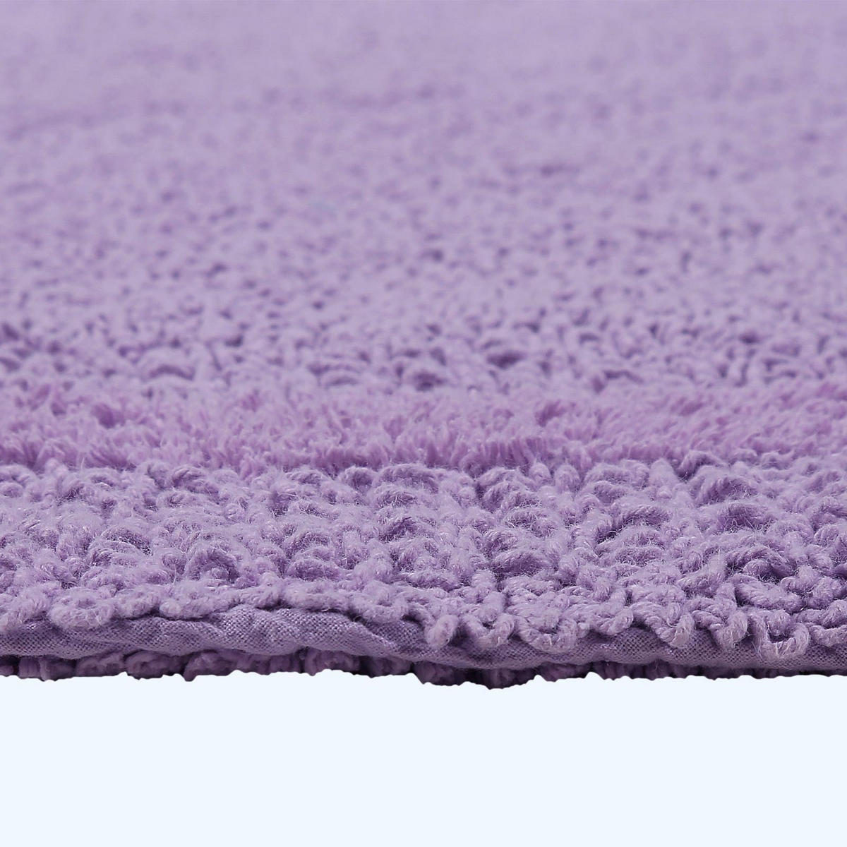 BADEMATTE 70/120 cm, 100% Baumwolle, wendbar - Flieder, Textil (70/120cm) - Homescapes