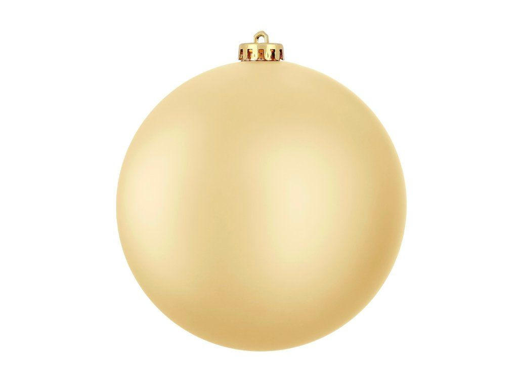 WEIHNACHTSKUGEL Gold matt, Ø 15 cm, Kunststoff, für Innen- und Außenbereich - Champagner/Goldfarben, Kunststoff (20/20/20cm) - LAALU