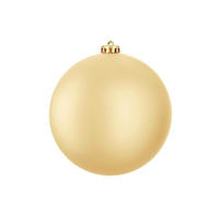 WEIHNACHTSKUGEL Gold matt, Ø 15 cm, Kunststoff, für Innen- und Außenbereich - Champagner/Goldfarben, Kunststoff (20/20/20cm) - LAALU