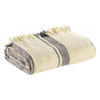 JACQUARD-PLAID Jane mehrfarbig marine 130 x 160 cm - Beige, Textil (130/160cm) - Vivaraise