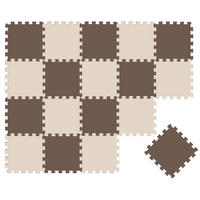 SPIELMATTE ab Null - 180/90/1 cm Puzzlematte Beige - Multicolor, Kunststoff (30/30cm) - Littletom