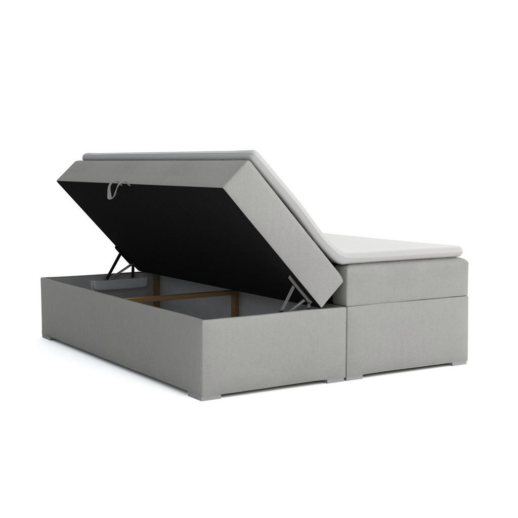 Thumbnail - Deine Möbel 24 Boxbett, Schwarz, Holz, Holzwerkstoff, Textil, H4, 180x200 cm, Schlafzimmer, Betten, Boxspringbetten