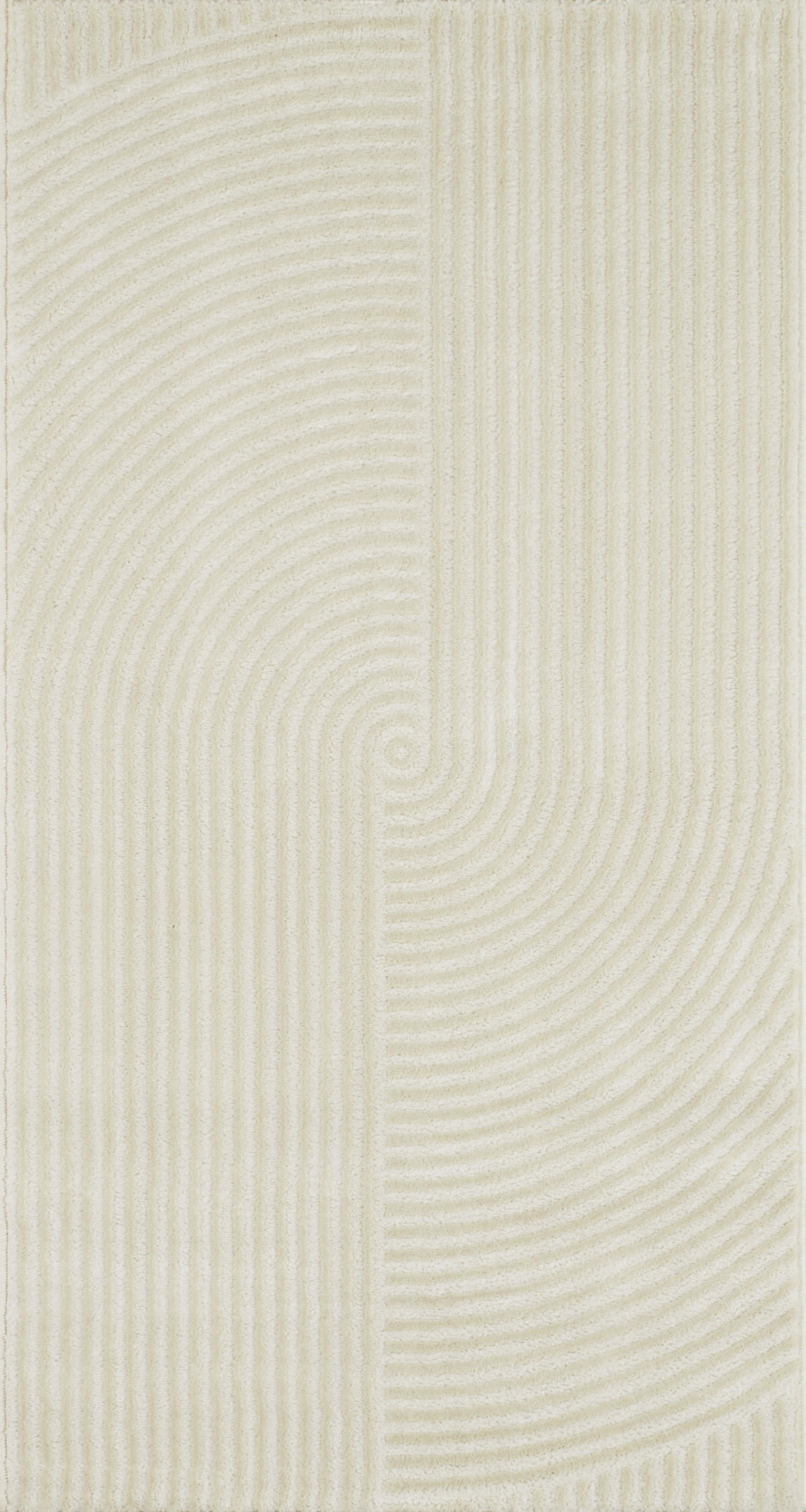 TEPPICH mit reliefartigem Muster in Creme Bianca 80x150 cm - Creme, Textil (80/150cm) - Nazar Rugs