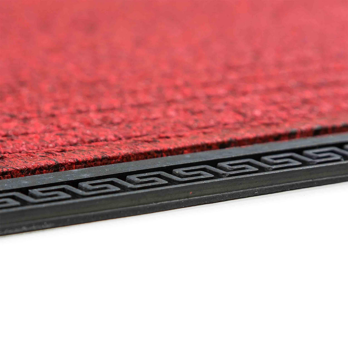 FUSSMATTE AUßEN BORDER STAR 2ER SET - Rot, Textil (25/60cm) - Astra