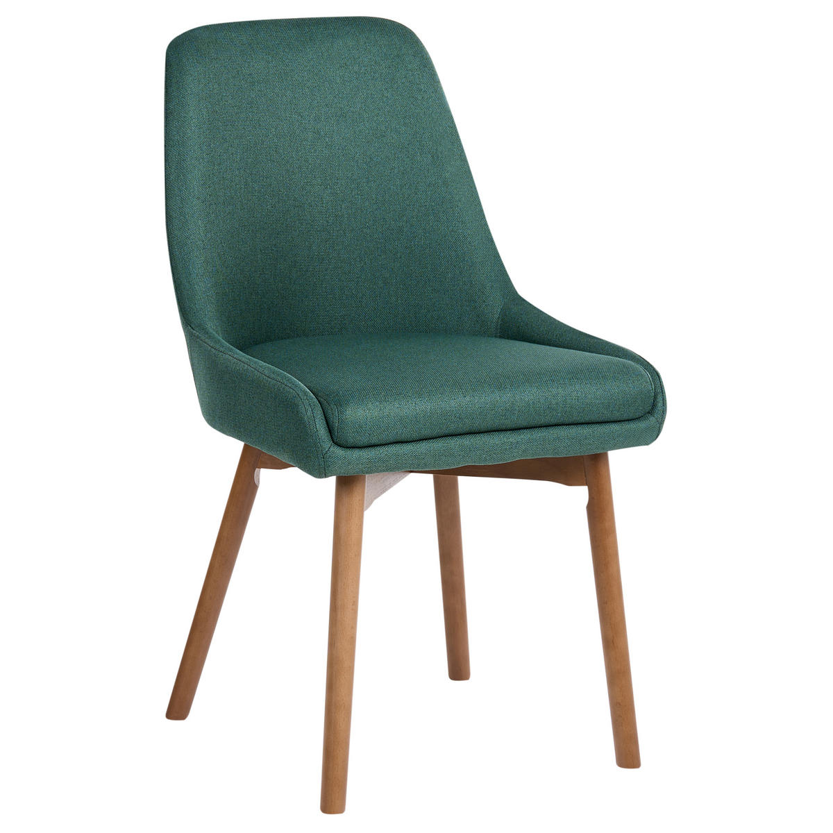 ÉTKEZŐSZÉK 2 darabos Szett Kárpit Zöld Melfort - sötétzöld, textil/fa (50/82/58cm) - Beliani