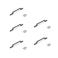 MÖBELGRIFFE Osaka, L225mm, 160mm Achsenabstand, Aluminium, Dunkelgrau 5er-set - Dunkelgrau, Metall (12/3/25cm) - EMUCA