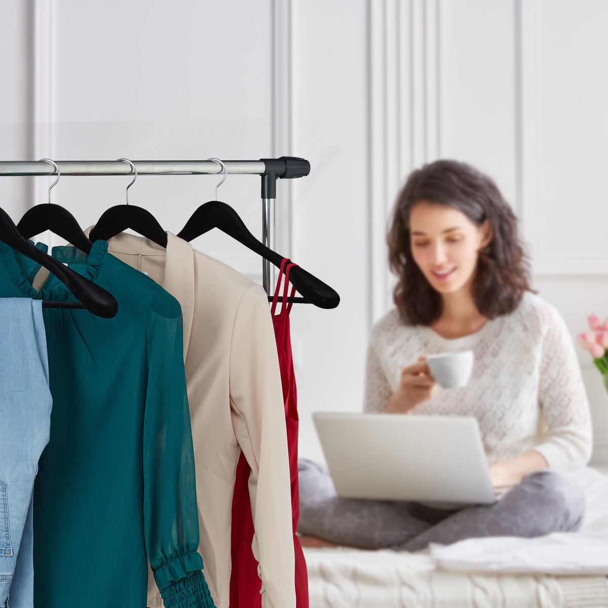 10XZAMATOVÝ vešiak - čierna, kov/drevo (7cm) - Relaxdays