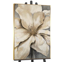 GEMÄLDE Goldene Blüte Schattenfugenrahmen Gold 140x100 cm - Goldfarben, Holz (140/100cm) - YS-art gallery