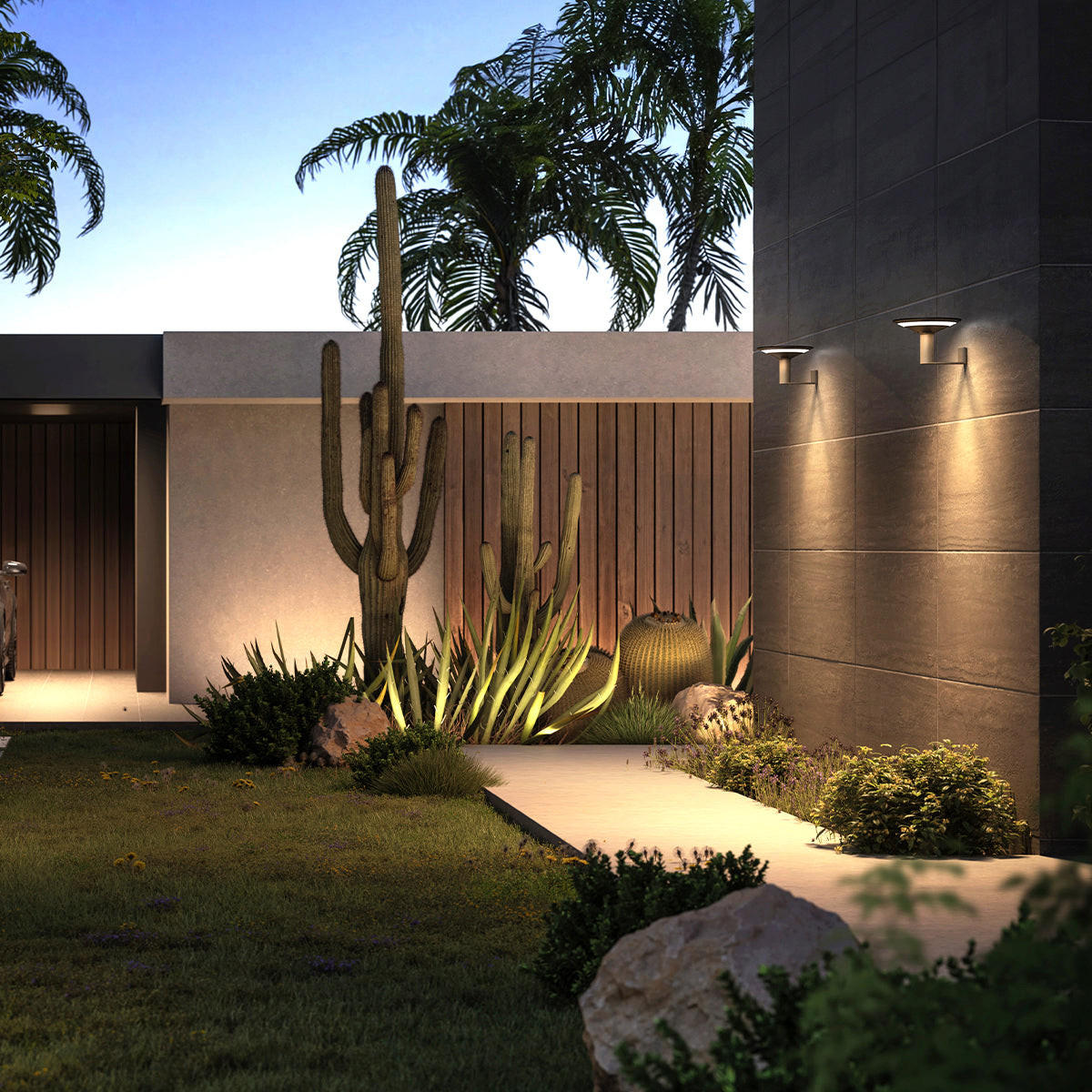 KEOPE 230LM Solar-Wandleuchte - Schwarz, Kunststoff (20.5/20.5/13.5cm) - Lumisky