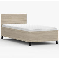 BETT 90/200 cm Fox 36 Sonoma Eiche/Sonoma Eiche - Schwarz/Sonoma Eiche, Holz/Holzwerkstoff (93.5/85/205cm) - imoebel24