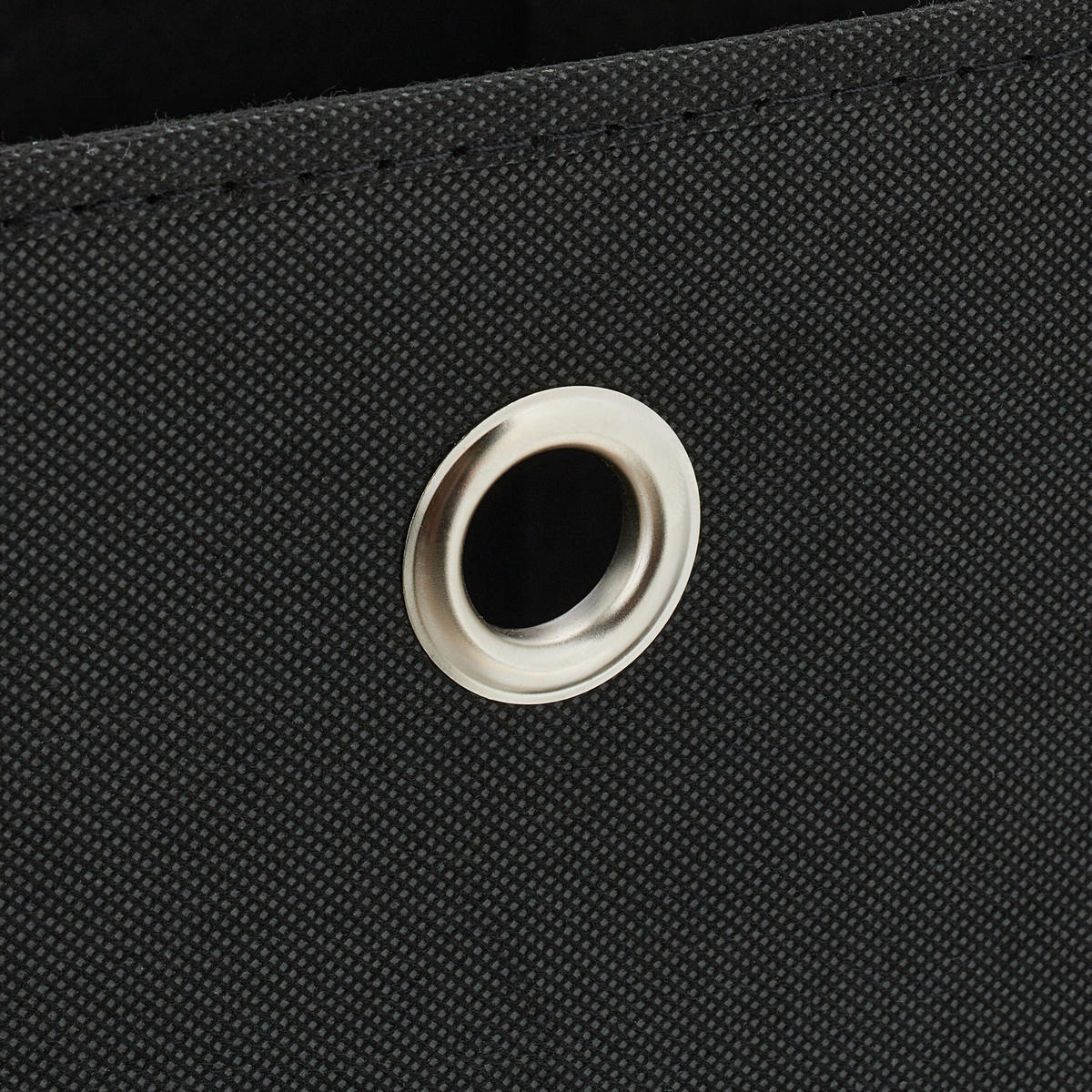 4XŠKATLA za shranjevanje - črna, kovina/tekstil (30/30/30cm) - Relaxdays