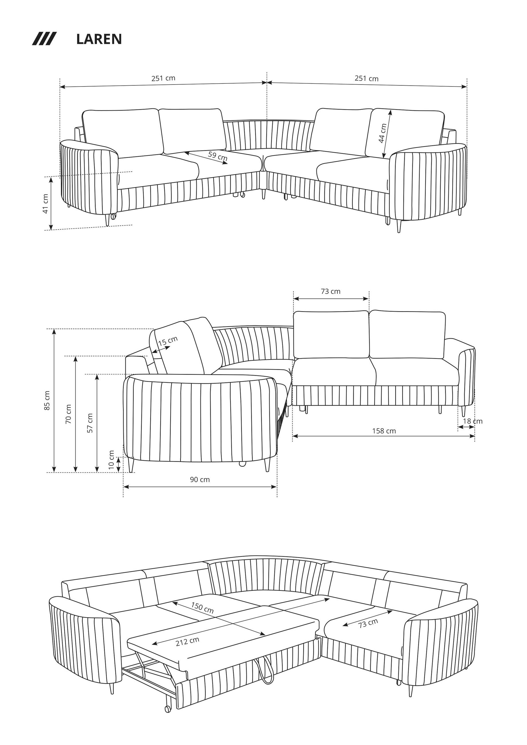 Thumbnail - DomoHome Ecksofa, Rosa, Textil, Rechteckig, 252x251 cm, Wohnzimmer, Sofas & Couches, Wohnlandschaften, Ecksofas
