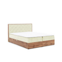 BOXBETT Maximo In überlänge - Creme, Holzwerkstoff/Textil (200/220cm) - Fun Möbel