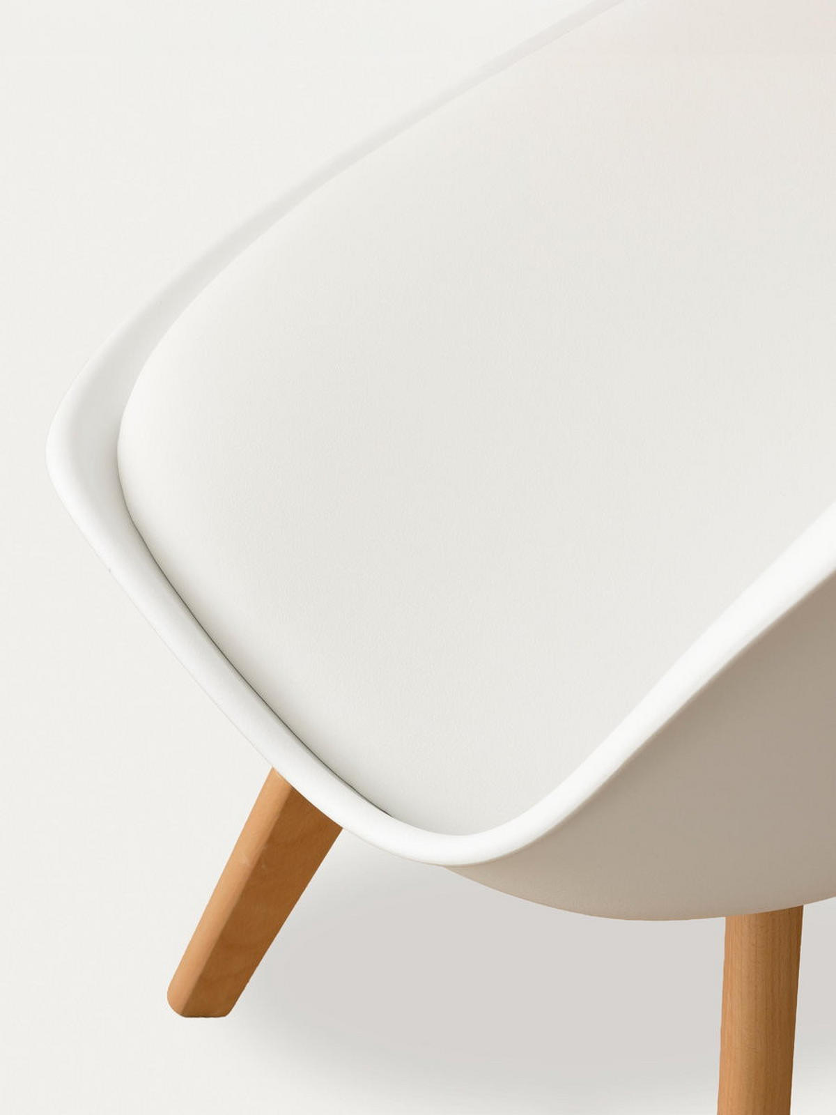 STUHL Scandinavian Weiß 49 cm x 82 cm - Weiß, Kunststoff (49/82/54cm) - Kenay Home