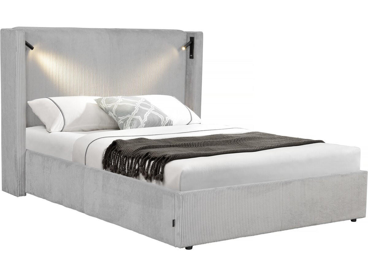 BETT cortina Grau - Grau, Textil (190/140cm) - Habitat Garten