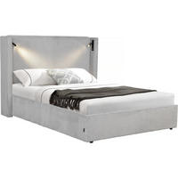 BETT cortina Grau - Grau, Textil (190/140cm) - Habitat Garten