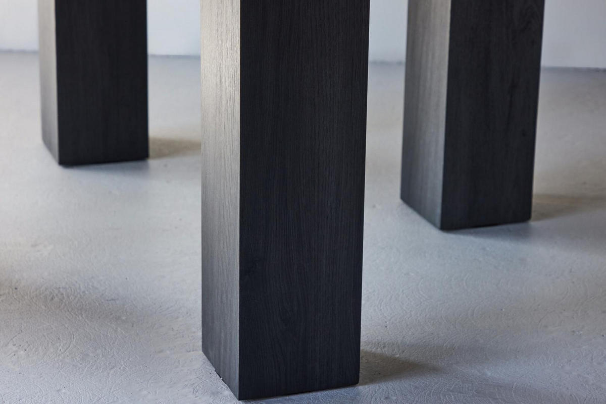 ESSTISCH, Juno, Schwarz, MDF, 120 x 120 x 75 cm - Schwarz, Holzwerkstoff (120/120/75cm) - ebuy24