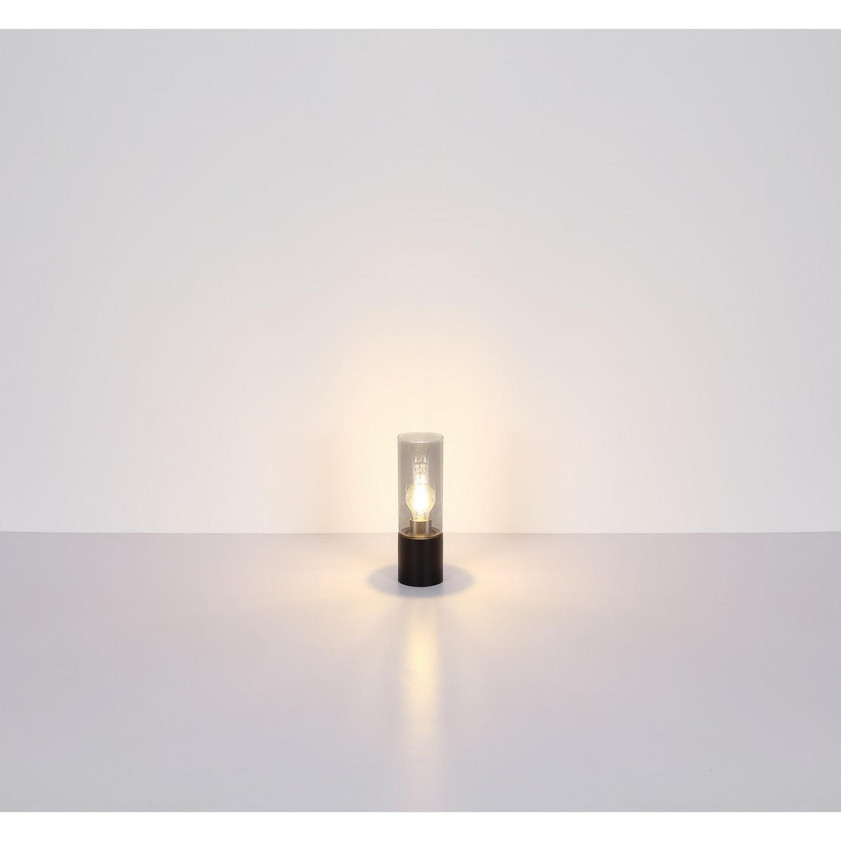 HÄNGELEUCHTE Metall Rauchglas Grau - Schwarz, Metall (30/30/150cm) - Globo Lighting