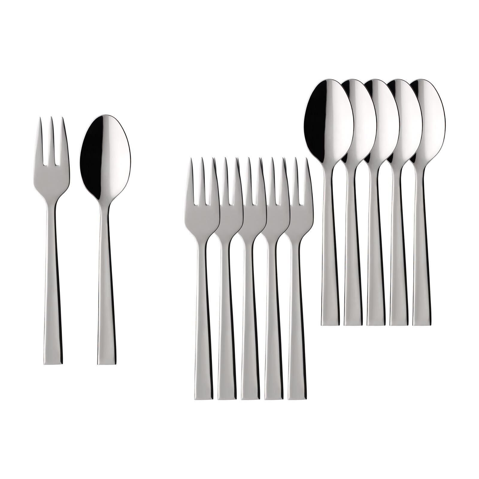 KAFFEEBESTECK BUNDLE Victor edelstahl 12er Set - Edelstahlfarben, Metall - Villeroy & Boch