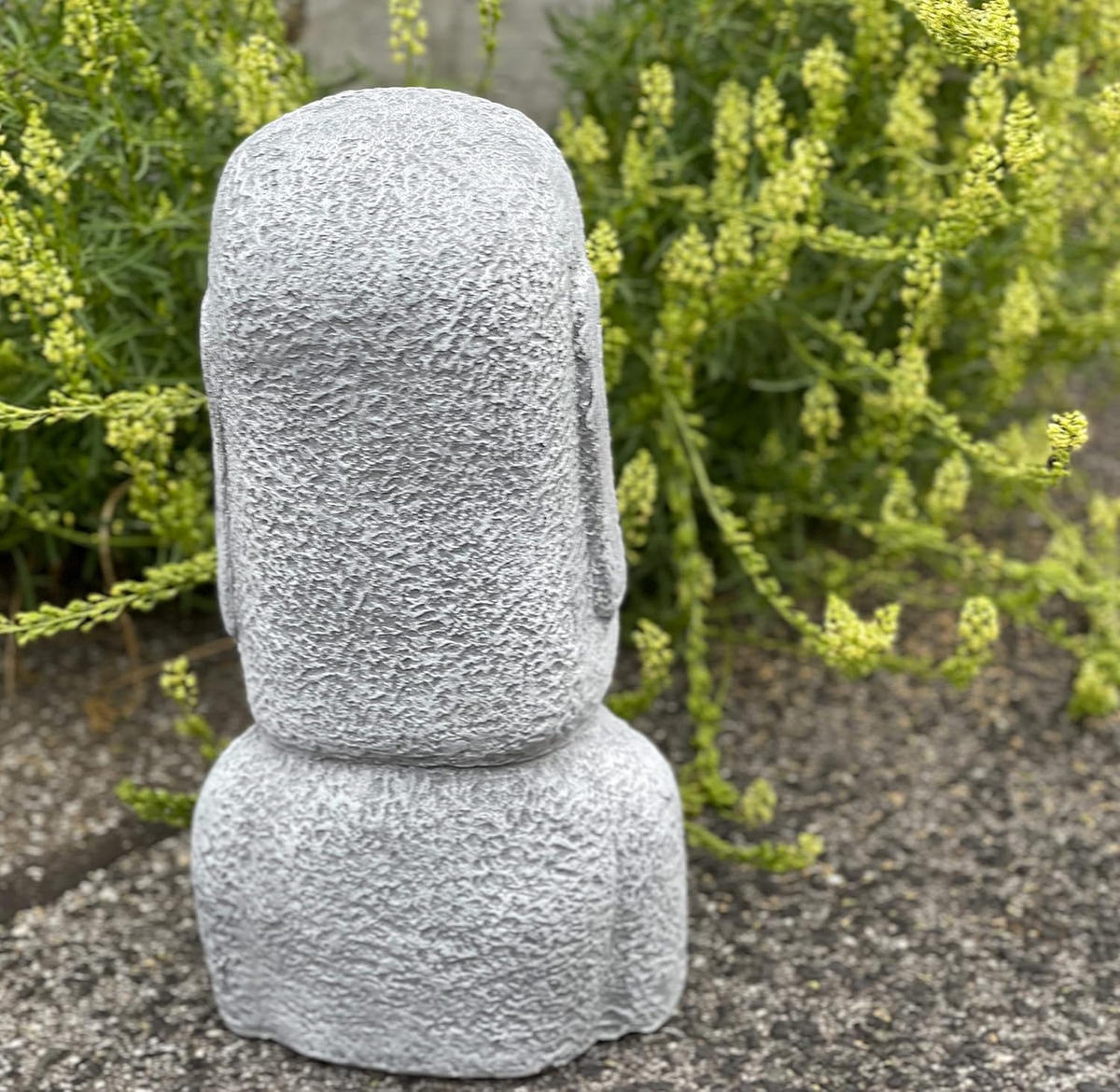 STEINFIGUR Moai Osterinsel Figur frostfest wetterfest - Grau, Stein (36/17/22cm) - stoneandstyle