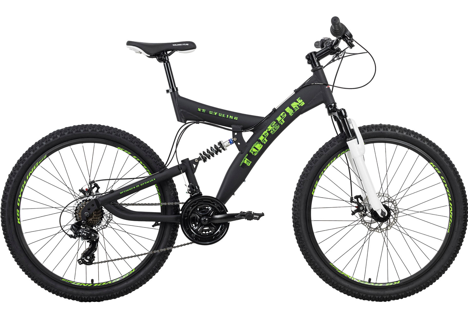 Schwarz-grünes Mountainbike für Erwachsene online kaufen